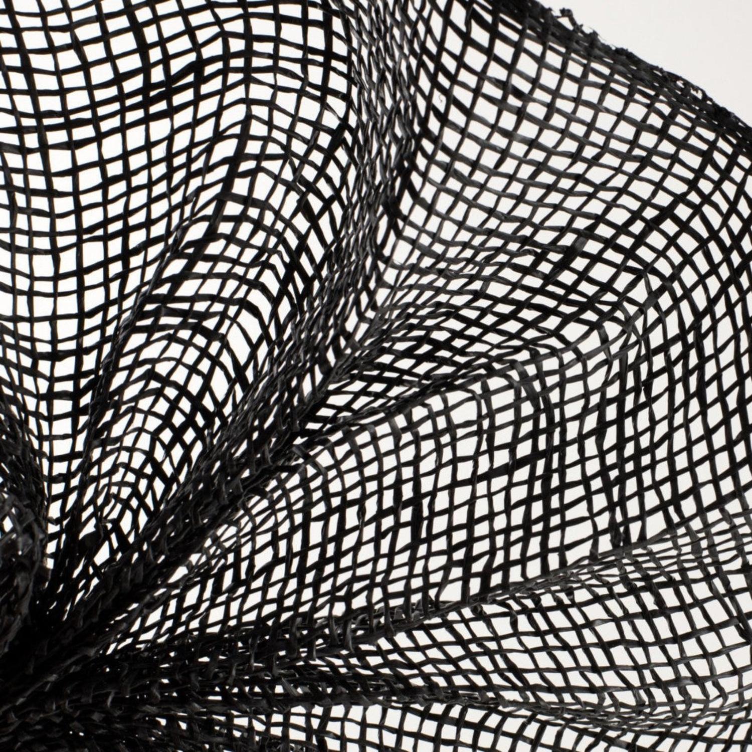 10" Poly Burlap Mesh Ribbon: Black