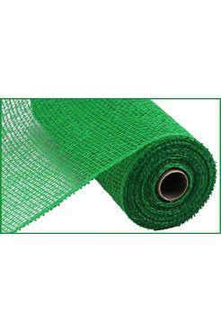 Shop For 10" Poly Burlap Mesh Ribbon: Emerald Green at Michelle's aDOORable Creations