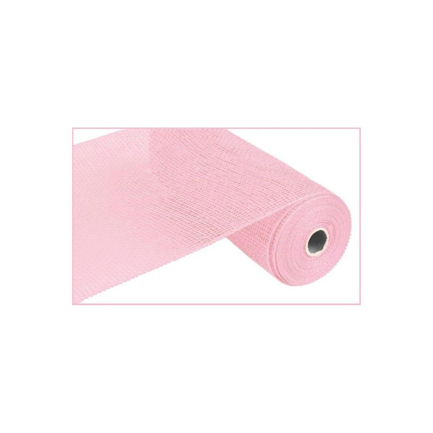 Shop For 10" Poly Burlap Mesh Ribbon: Light Pink at Michelle's aDOORable Creations