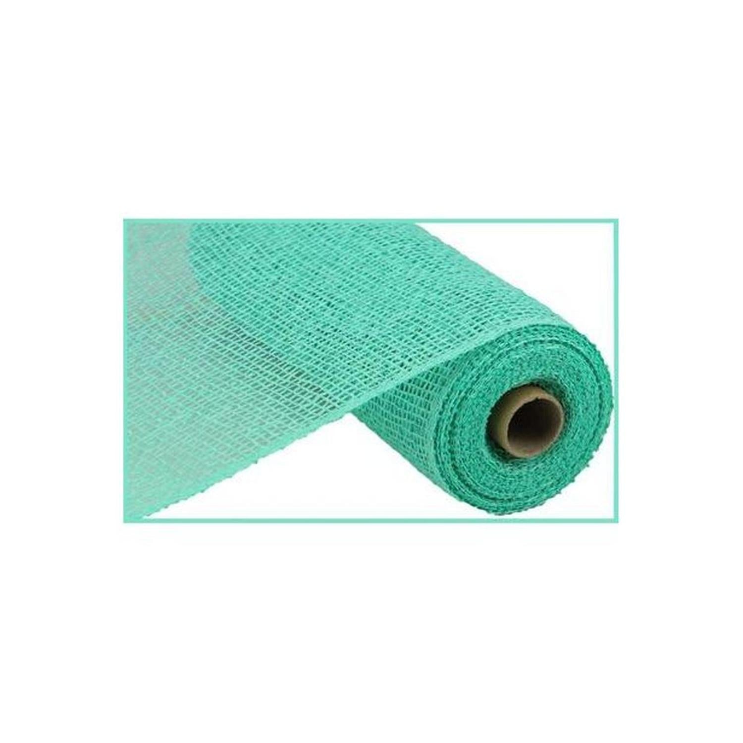 10" Poly Burlap Mesh Ribbon: Mint Green (10 Yards)