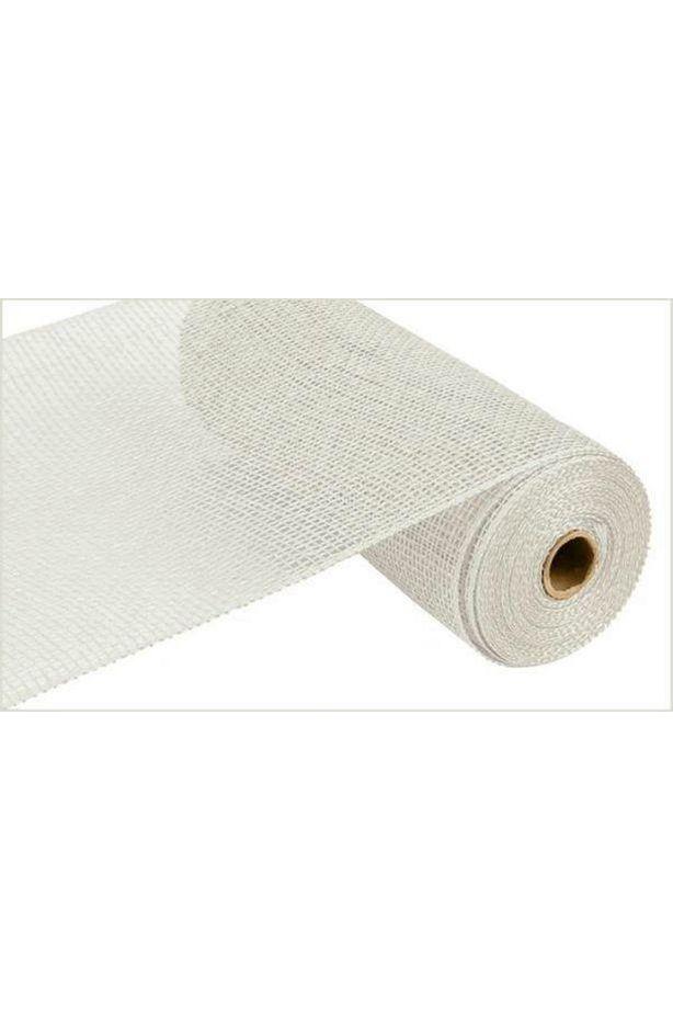 Shop For 10" Poly Burlap Mesh Ribbon: White at Michelle's aDOORable Creations