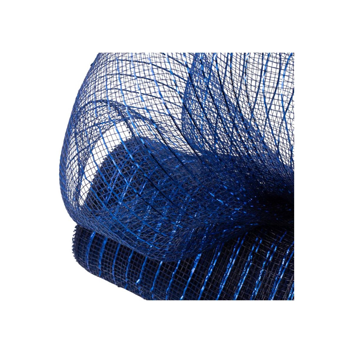 Shop For 10" Poly Deco Mesh: Metallic Navy/Royal (10 Yards)