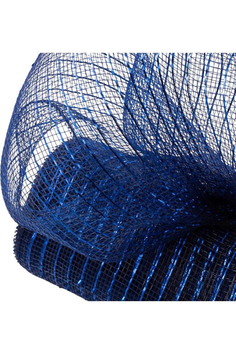 Shop For 10" Poly Deco Mesh: Metallic Navy/Royal (10 Yards)