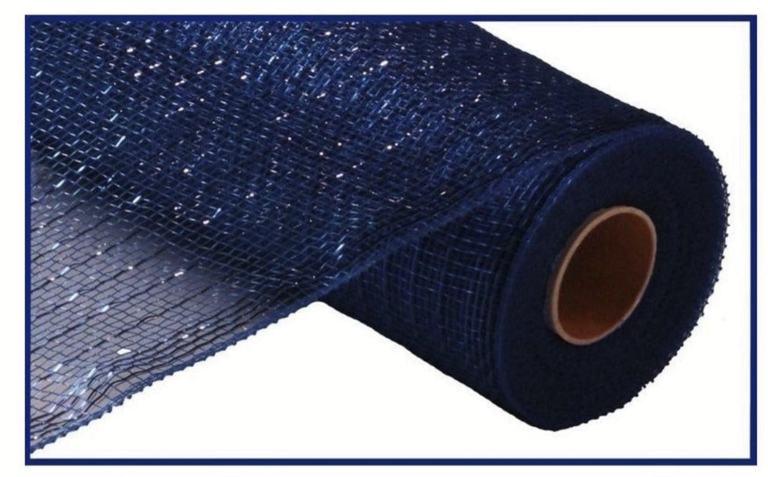 10" Poly Deco Mesh: Metallic Navy/Royal (10 Yards)