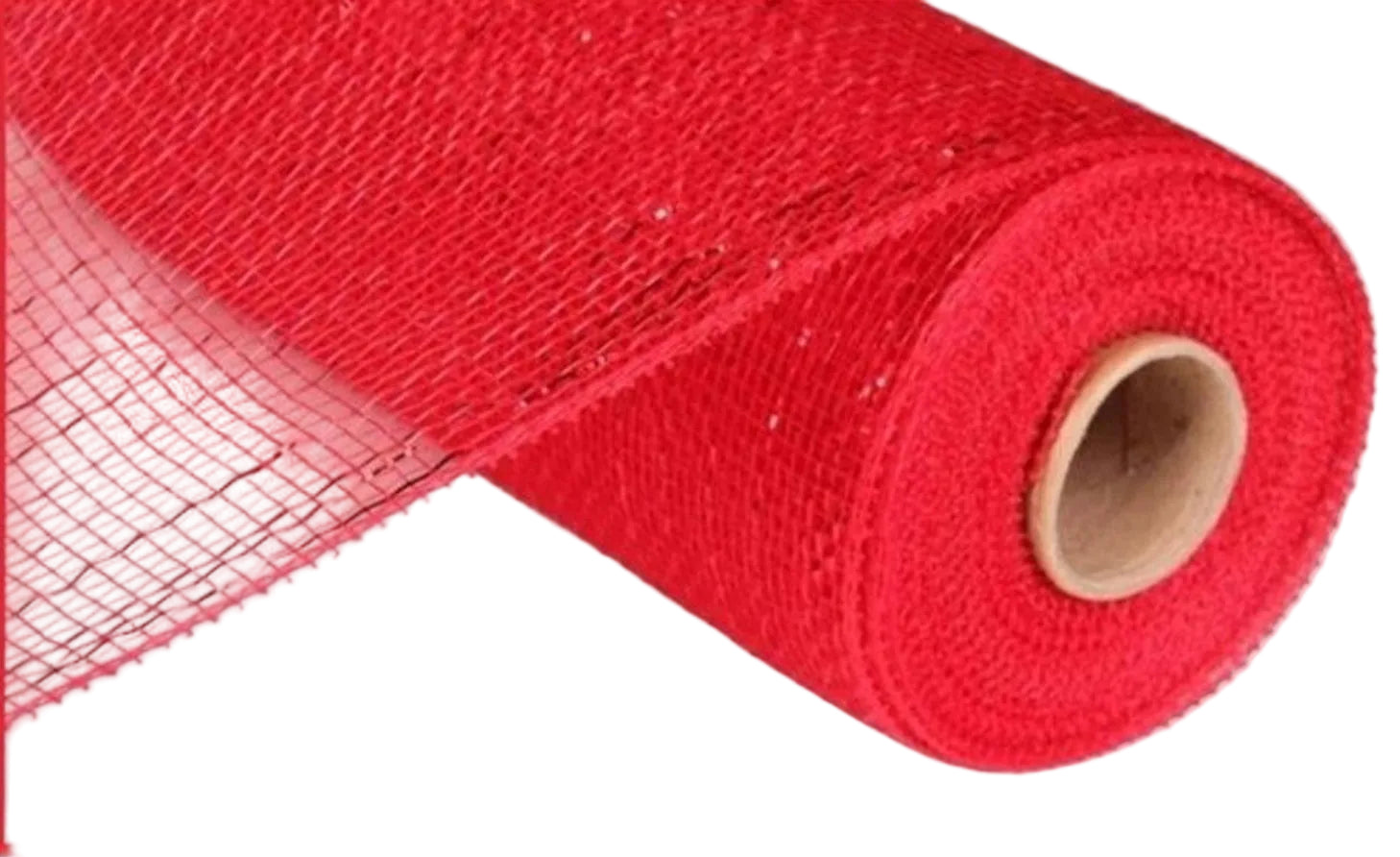 10" Poly Deco Mesh: Metallic Red
