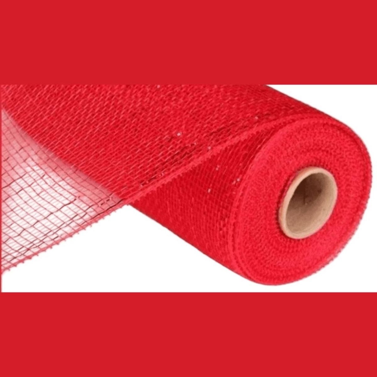 Shop For 10" Poly Deco Mesh: Metallic Red