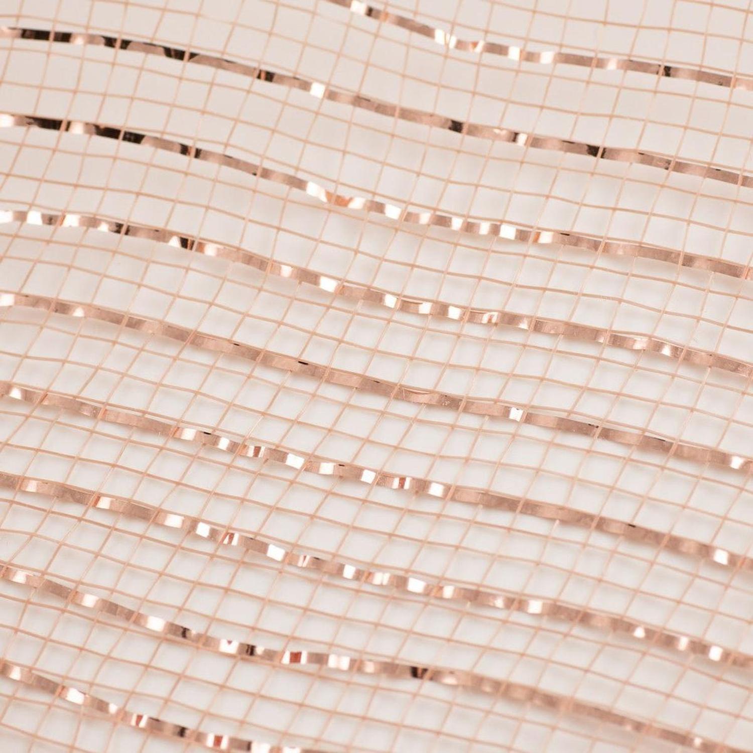 Shop For 10" Poly Deco Mesh Ribbon: New Rose Gold w/Foil at Michelle's aDOORable Creations