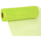 Shop For 10" Poly Deco Mesh Ribbon: Metallic Apple and Lime Green