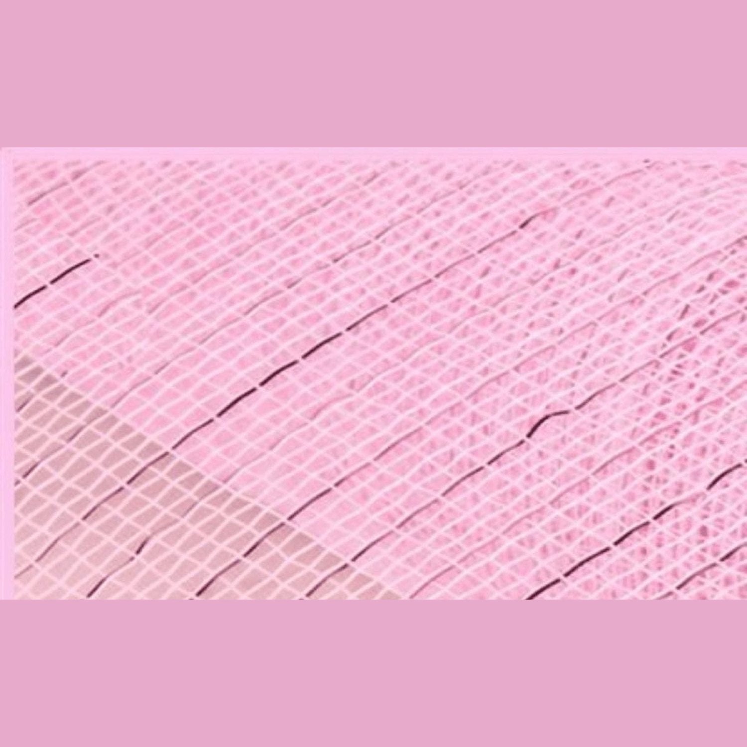 Shop For 10" Poly Deco Mesh Ribbon: Pink Metallic (10 Yards)