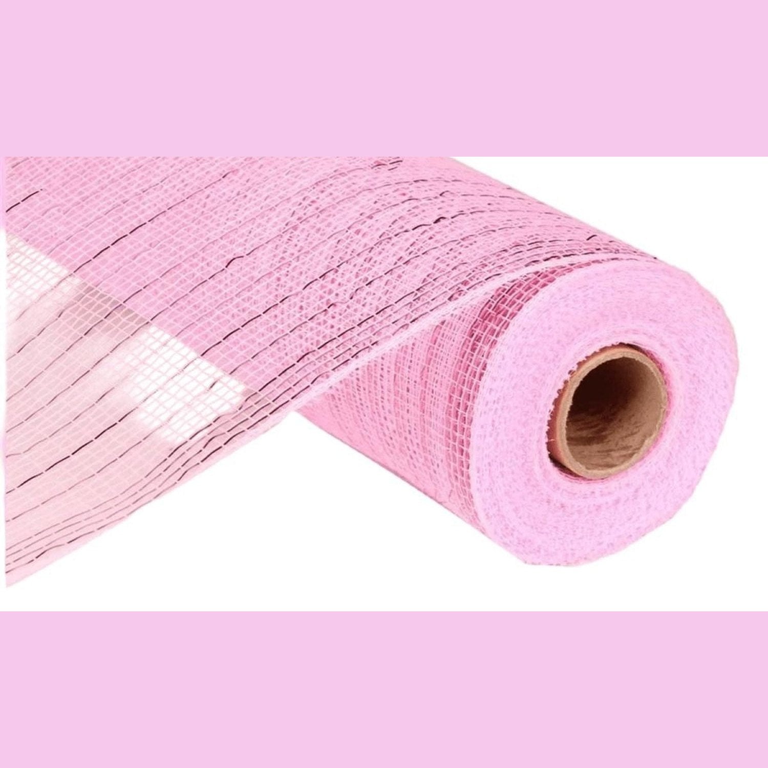 Shop For 10" Poly Deco Mesh Ribbon: Pink Metallic (10 Yards)