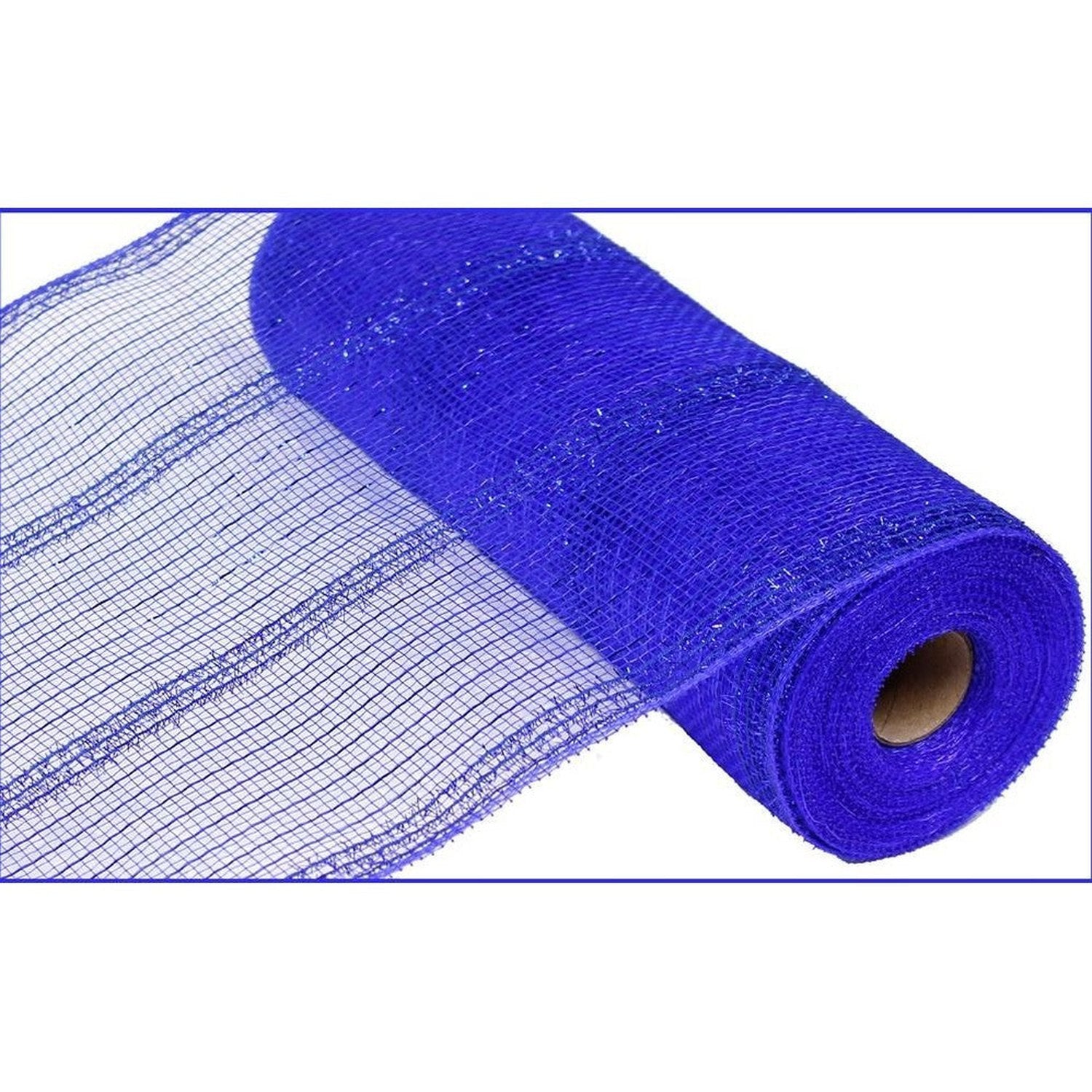 Shop For 10" Poly Deco Mesh: Royal Blue Tinsel Foil