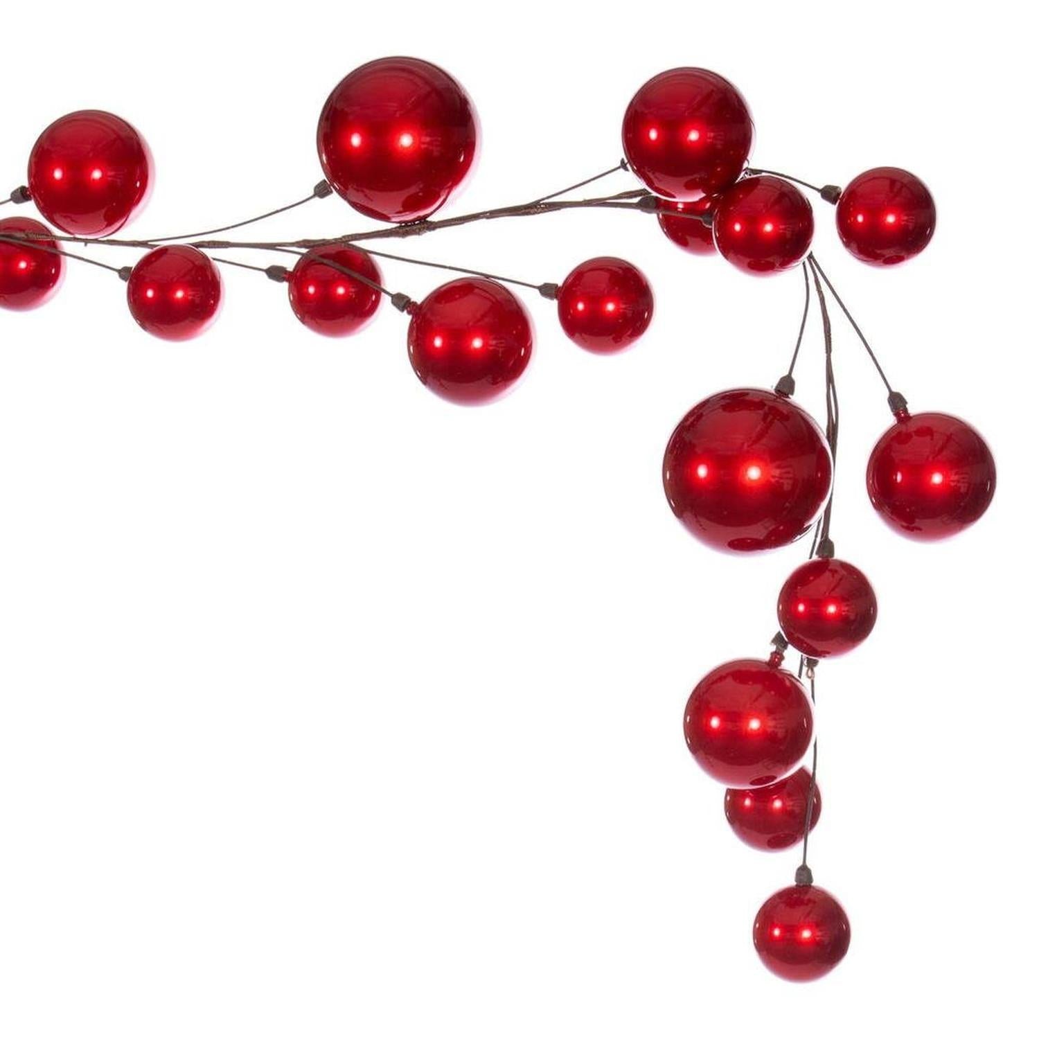 Shop For 10' Red Ball Ornament Garland