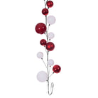 Shop For 10' Red White Ball Ornament Garland