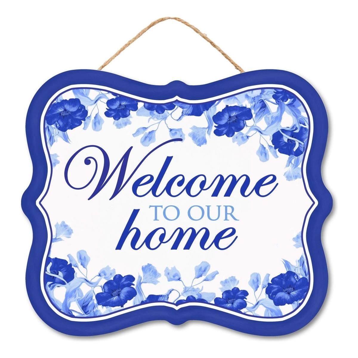 Shop For 10" Scalloped Wooden Sign: Welcome To Our Home