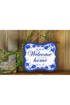 Shop For 10" Scalloped Wooden Sign: Welcome To Our Home