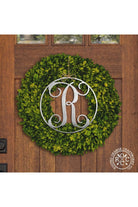 Shop For 10" Single Letter Circle Monogram - 3 Styles - Custom Monogram Door Hanger at Michelle's aDOORable Creations