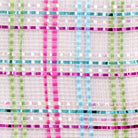 Shop For 10" Vertical Foil Plaid Mesh Ribbon: Lavender/Pink/Turquoise/Lime