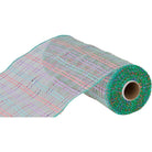Shop For 10" Vertical Foil Plaid Mesh Ribbon: Lime/Pink/Blue/Lavender