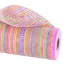 Shop For 10" Vertical Multicolor Stripe Mesh: Pink/Yellow/Purple