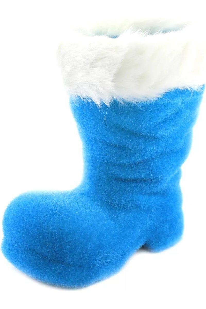 Shop For 10" Vintage - style Flocked Santa Boot