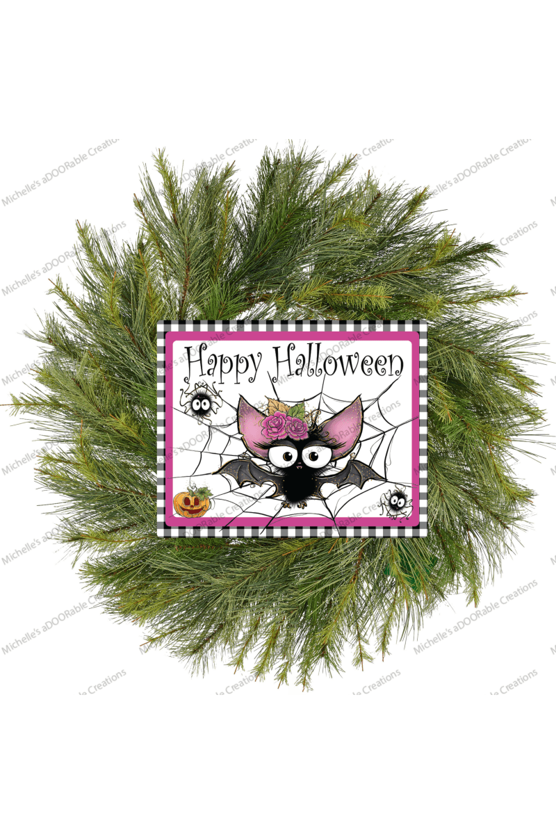 Shop For 10" Waterproof Happy Halloween Bat Sign