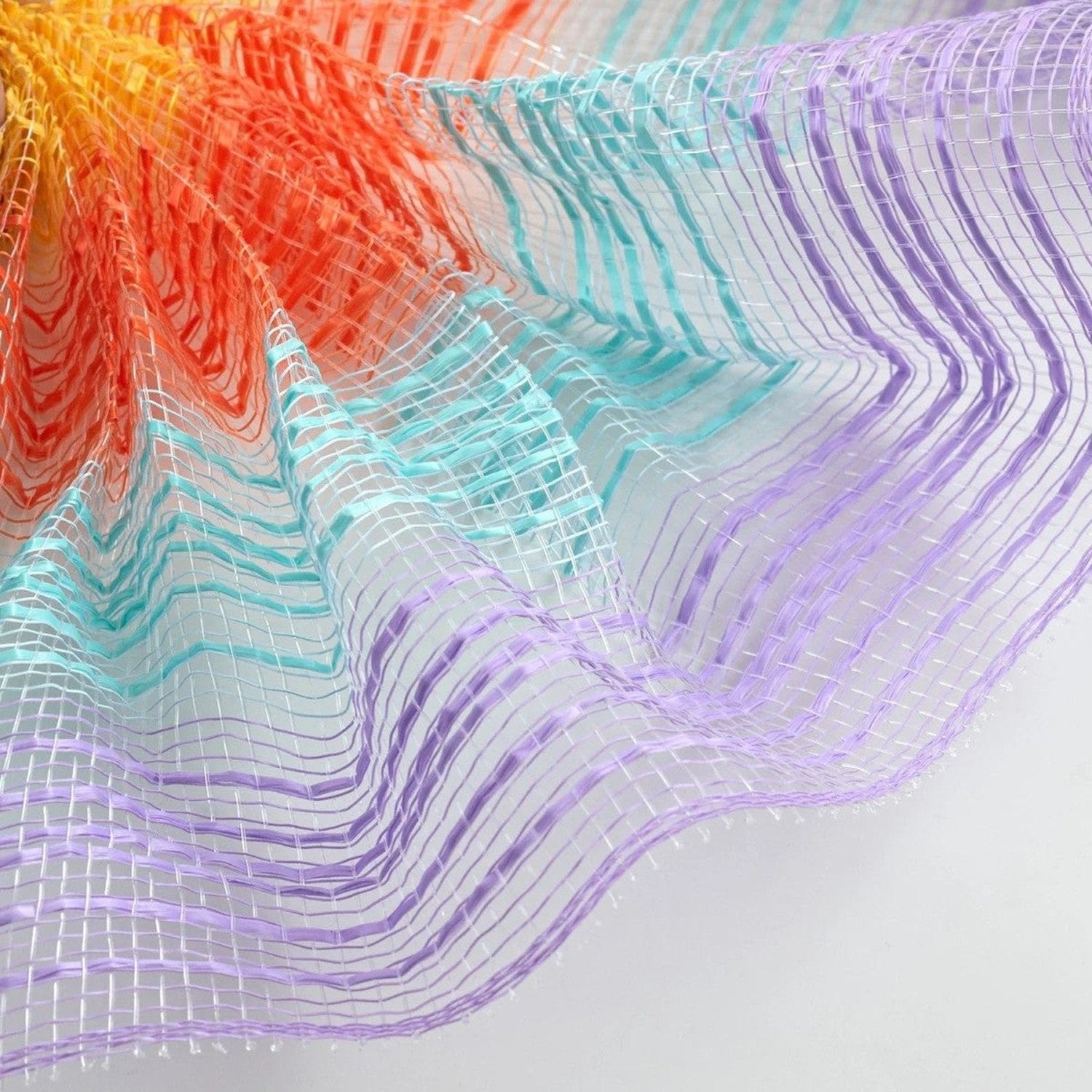 Shop For 10" Wide Vertical Strip Mesh: Rainbow (10 Yards)
