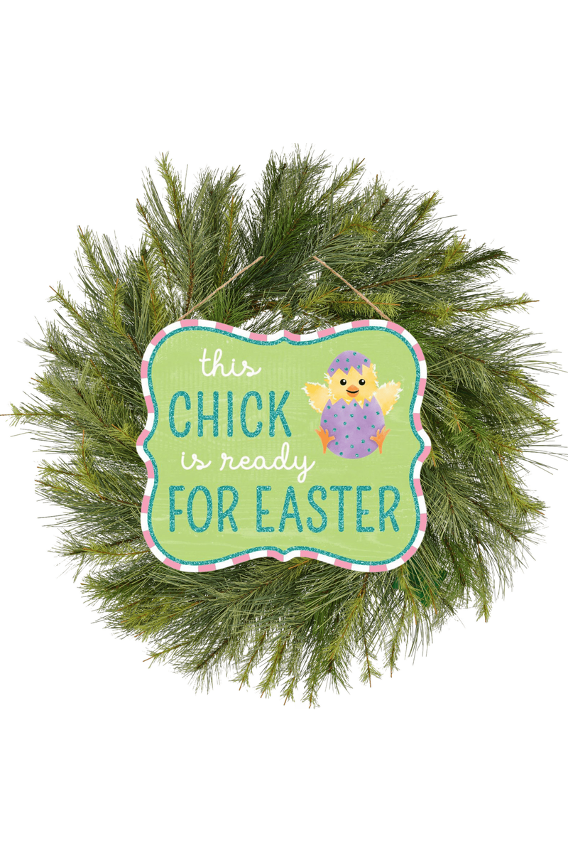 Shop For 10" Wooden Sign: Glitter Chick Is Ready