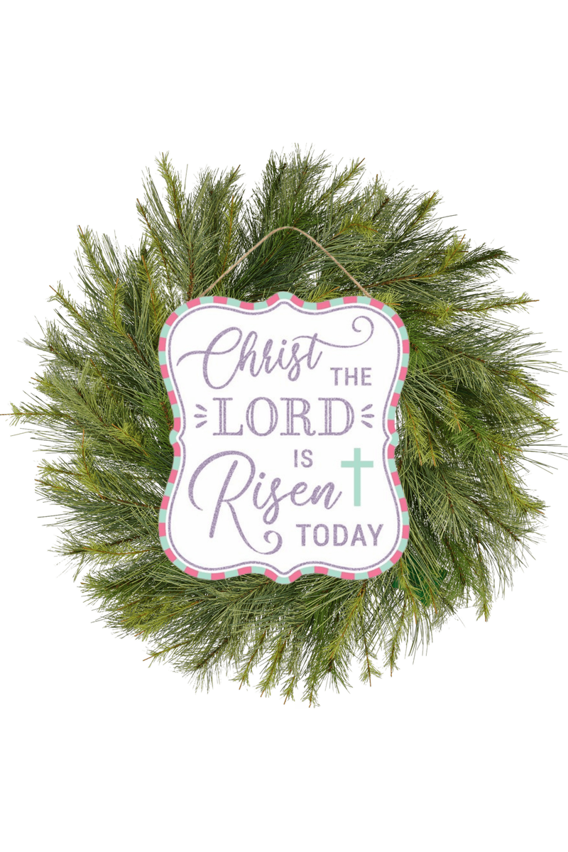 Shop For 10" Wooden Sign: Glitter The Lord Risen