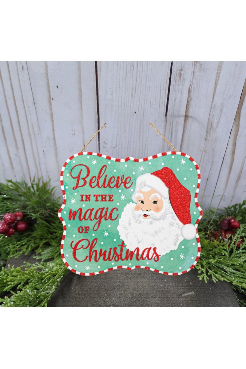 Shop For 10" Wooden Sign: Magic of Christmas (Mint)