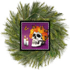 Shop For 10" Wooden Sign: Skull and Butterflies