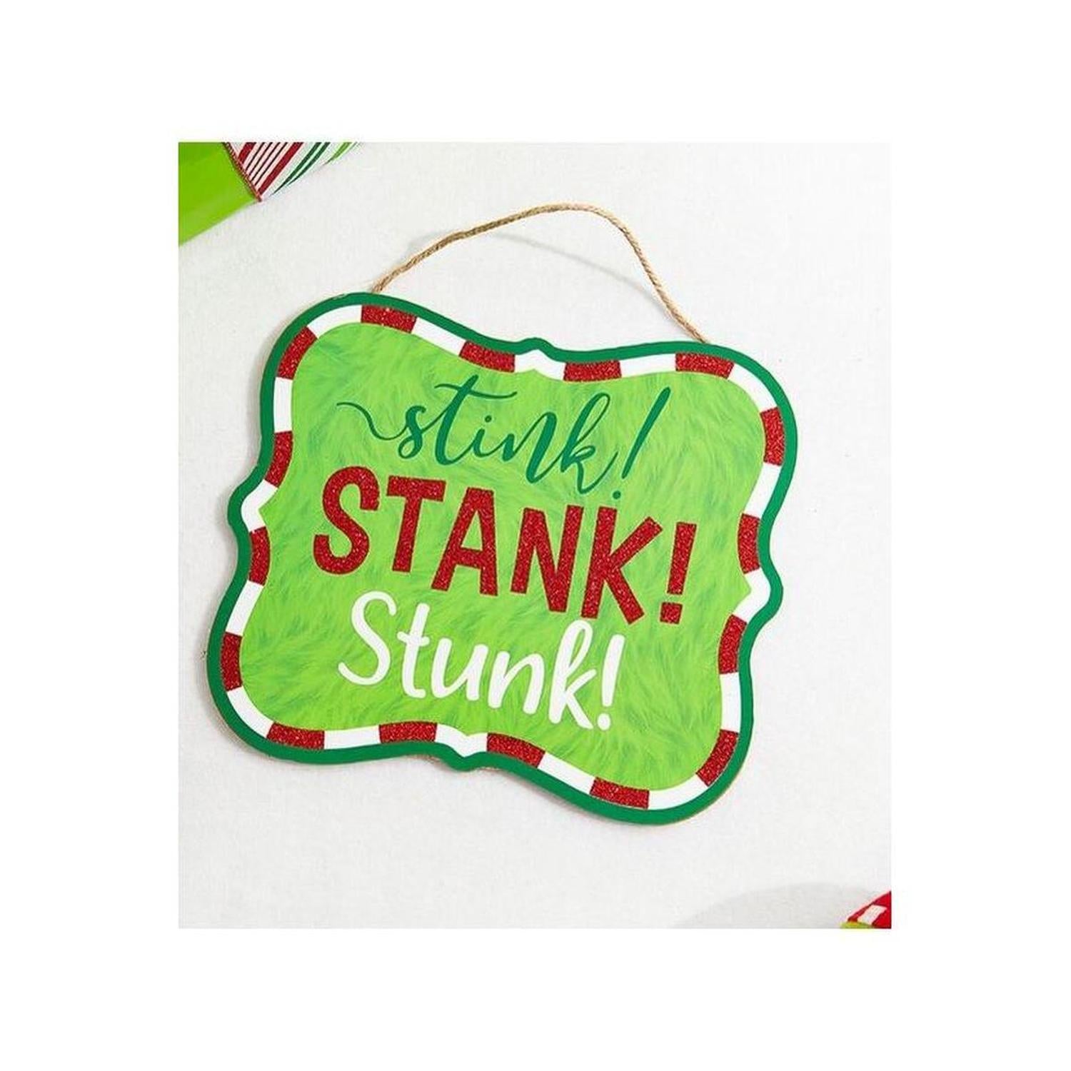 Shop For 10" Wooden Sign: Stink Stank Stunk at Michelle's aDOORable Creations