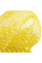 Shop For 10" Yellow Snowdrift Deco Mesh Ribbon (10 Yards) at Michelle's aDOORable Creations