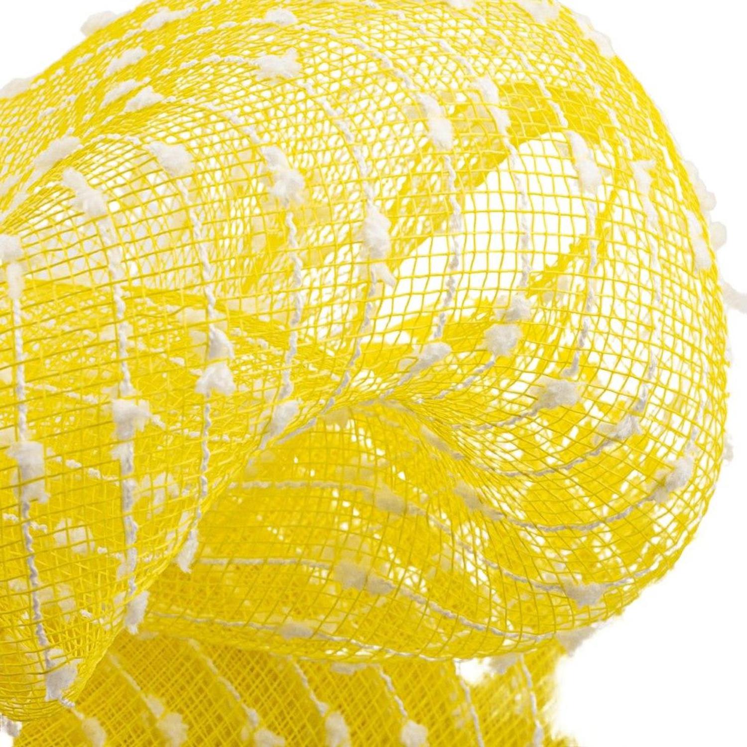Shop For 10" Yellow Snowdrift Deco Mesh Ribbon (10 Yards) at Michelle's aDOORable Creations