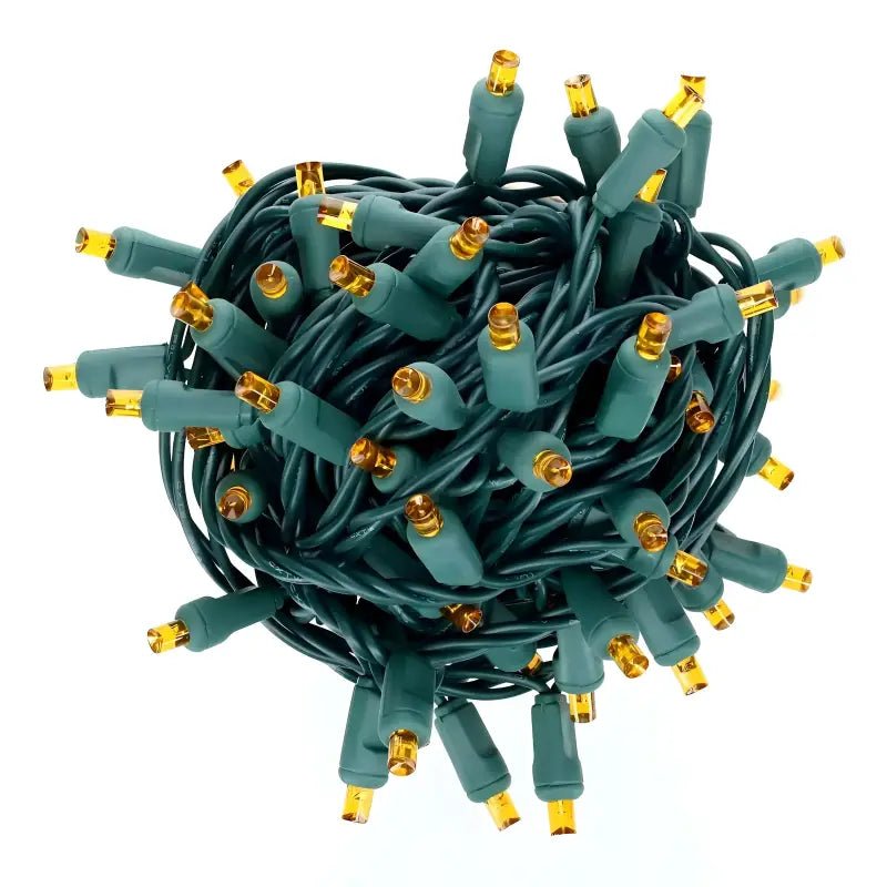 Shop For 100 5mm Orange LED Christmas Lights, 4" Spacing