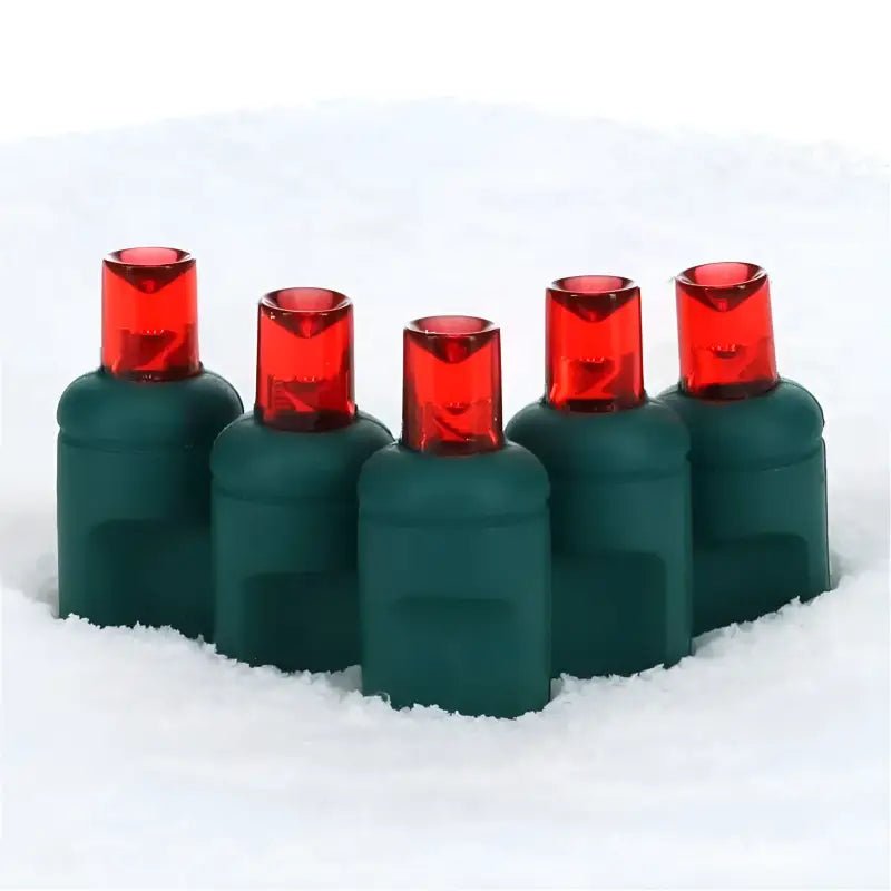 Shop For 100 5mm Red LED Christmas Lights, 4" Spacing