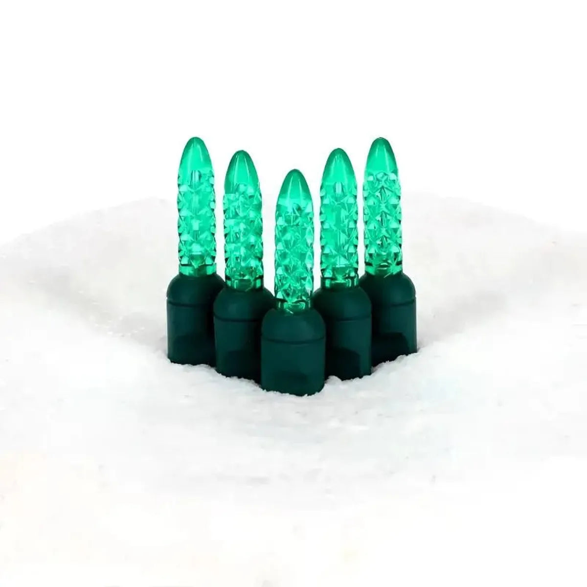 Shop For 100 M5 Green LED Christmas Lights, 4" Spacing