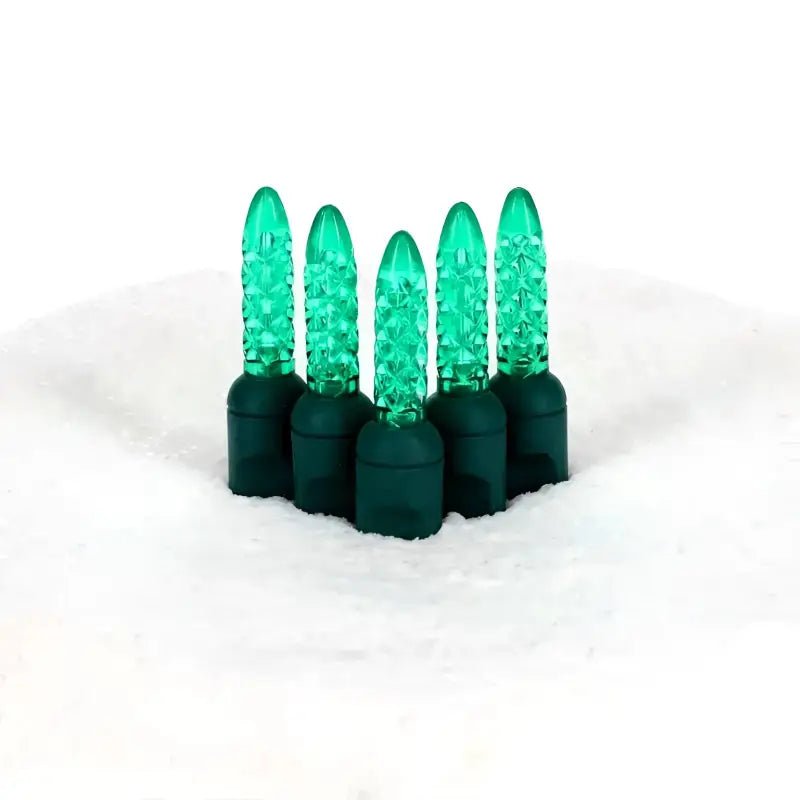 Shop For 100 M5 Green LED Christmas Lights, 4" Spacing