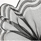 Shop For 10.25" Border Stripe Faux Jute Mesh Ribbon: Black/White (10 Yards)