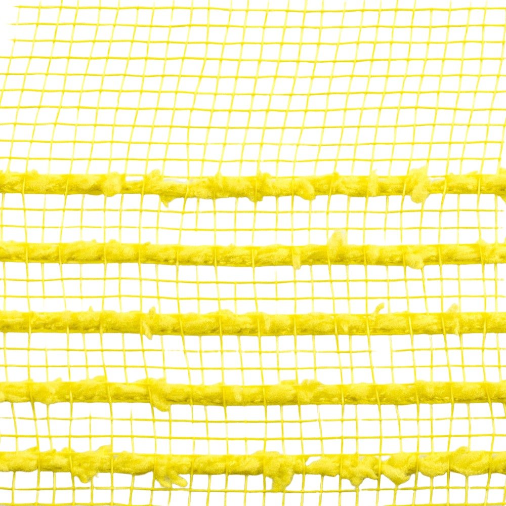 Shop For 10.25" Drift Border Mesh Ribbon: Yellow (10 Yards) at Michelle's aDOORable Creations