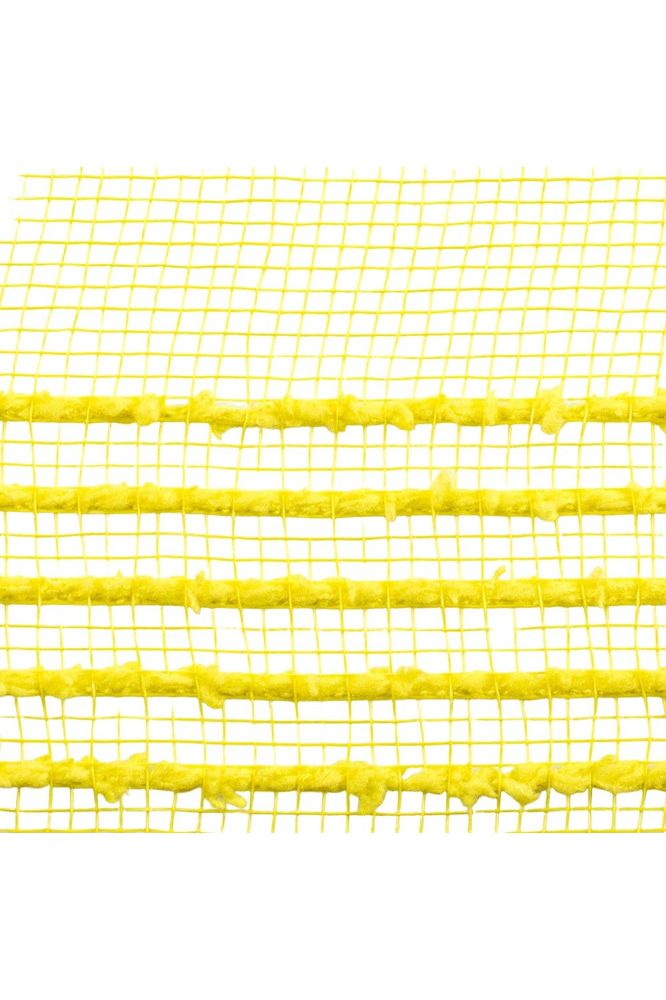 Shop For 10.25" Drift Border Mesh Ribbon: Yellow (10 Yards) at Michelle's aDOORable Creations