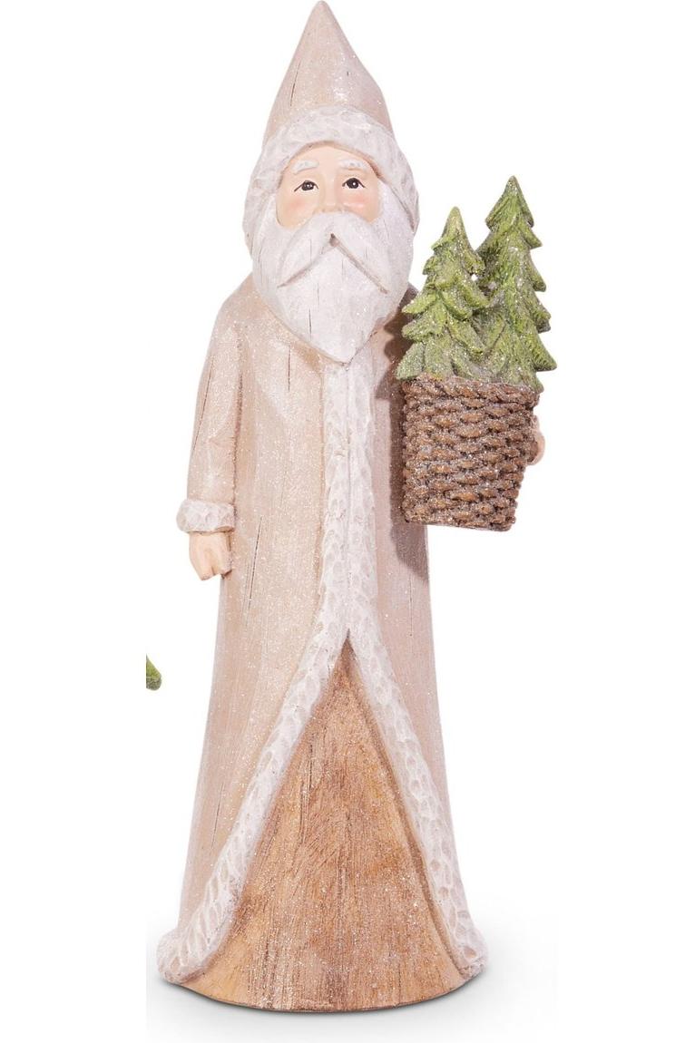 Shop For 10.25" Natural Santa With Tree