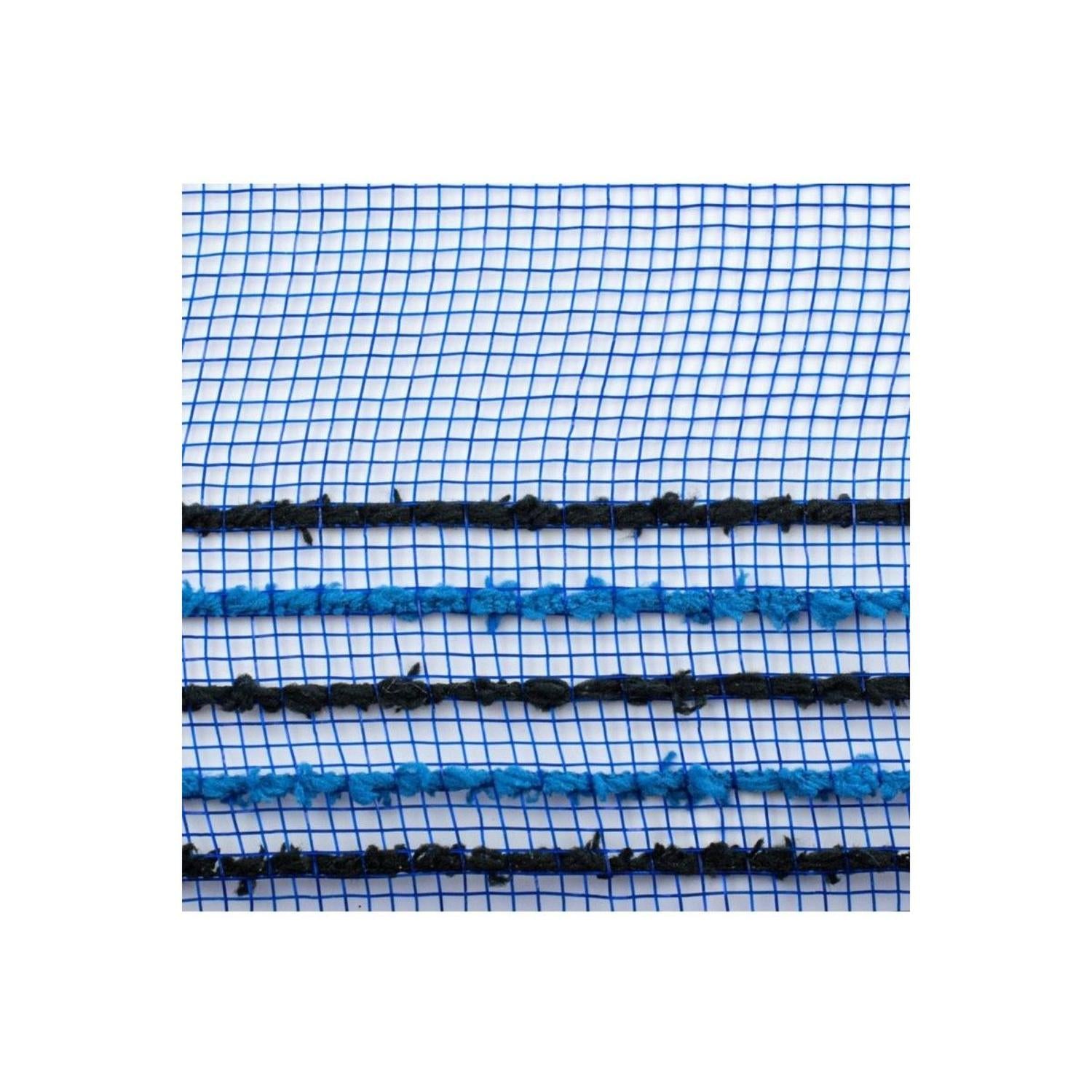 10.5" Drift Border Edge Mesh Ribbon: Royal Blue/Black (10 Yards)