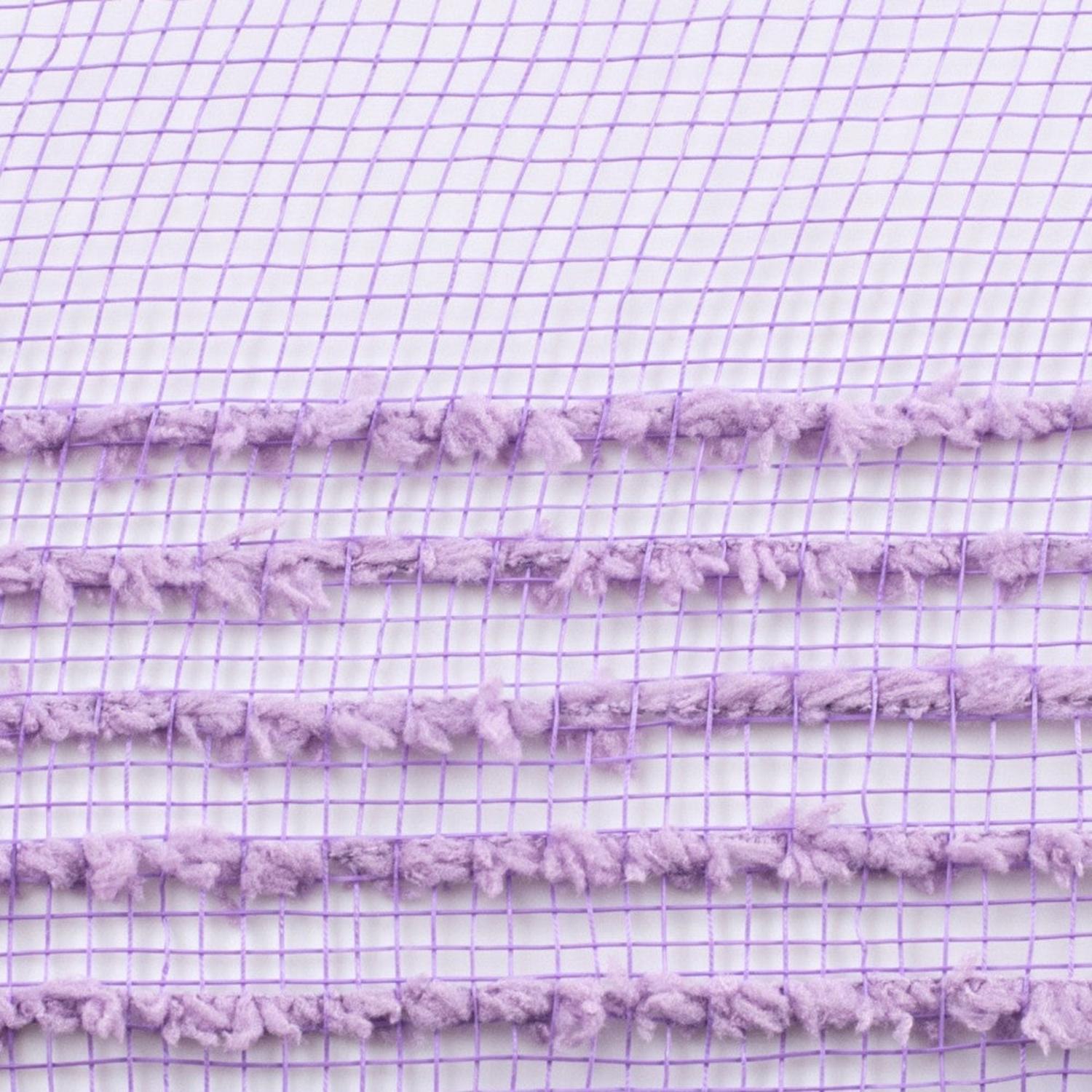 10.5" Drift Wide Border Deco Mesh Ribbon: Lavender (10 Yards)