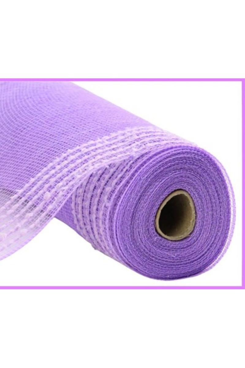 Shop For 10.5" Drift Wide Border Deco Mesh Ribbon: Lavender (10 Yards)