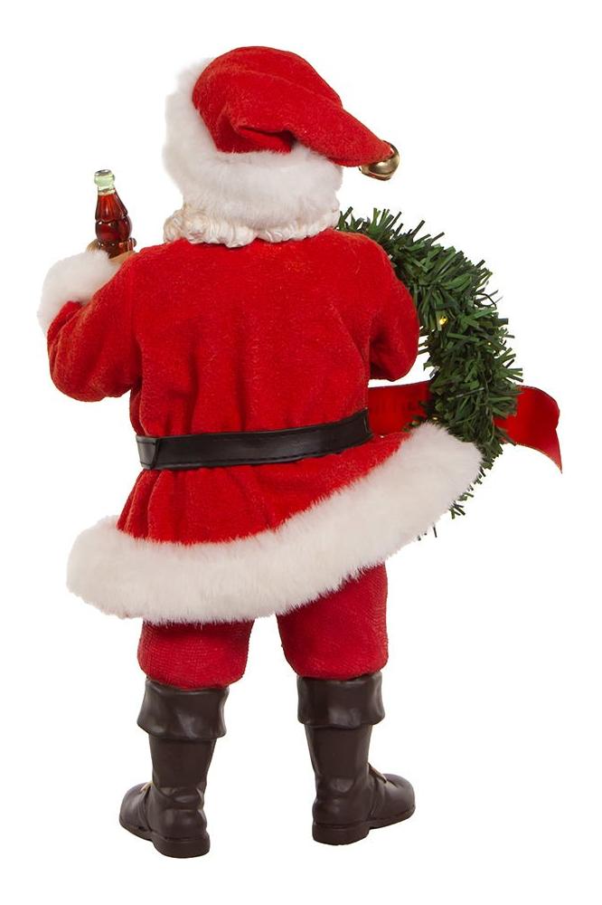 Shop For 10.5" Fabriché™ Coca - Cola® Battery Operated Santa With Lighted Wreath