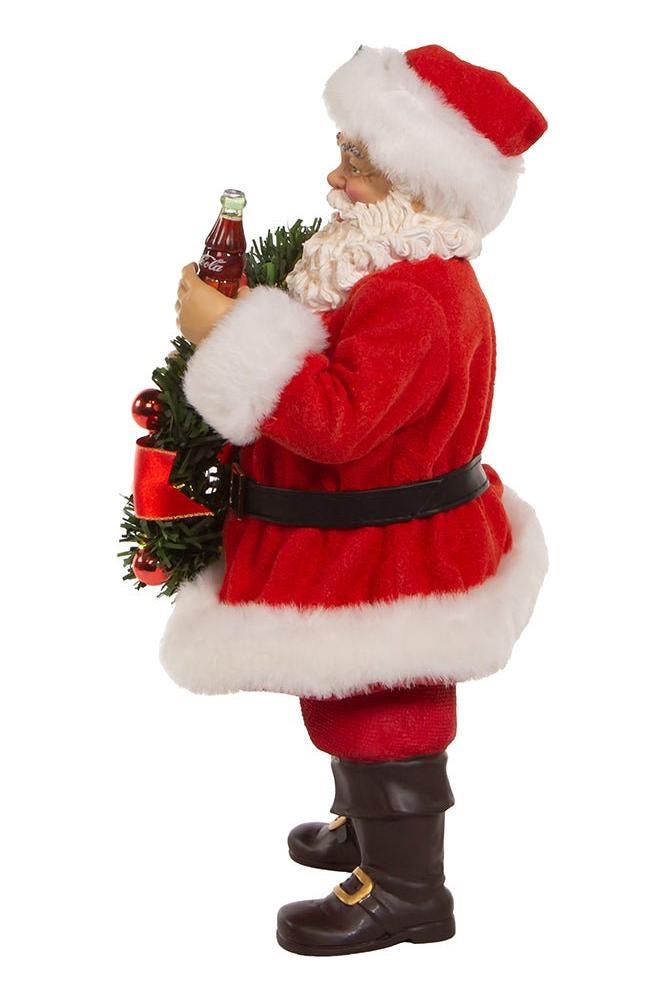 Shop For 10.5" Fabriché™ Coca - Cola® Battery Operated Santa With Lighted Wreath