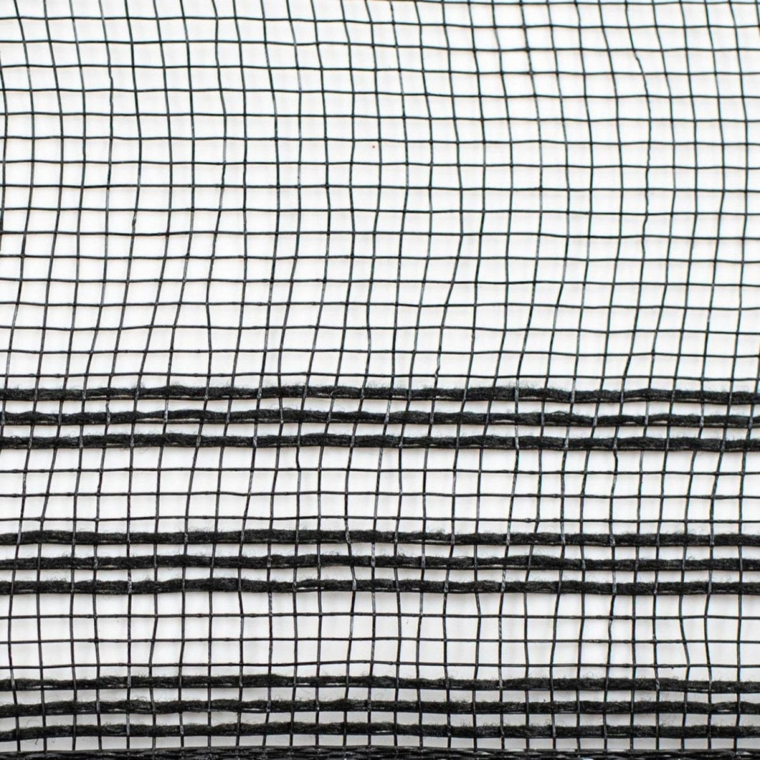 Shop For 10.5" Faux Jute Border Stripe Mesh Ribbon: Black (10 Yards)