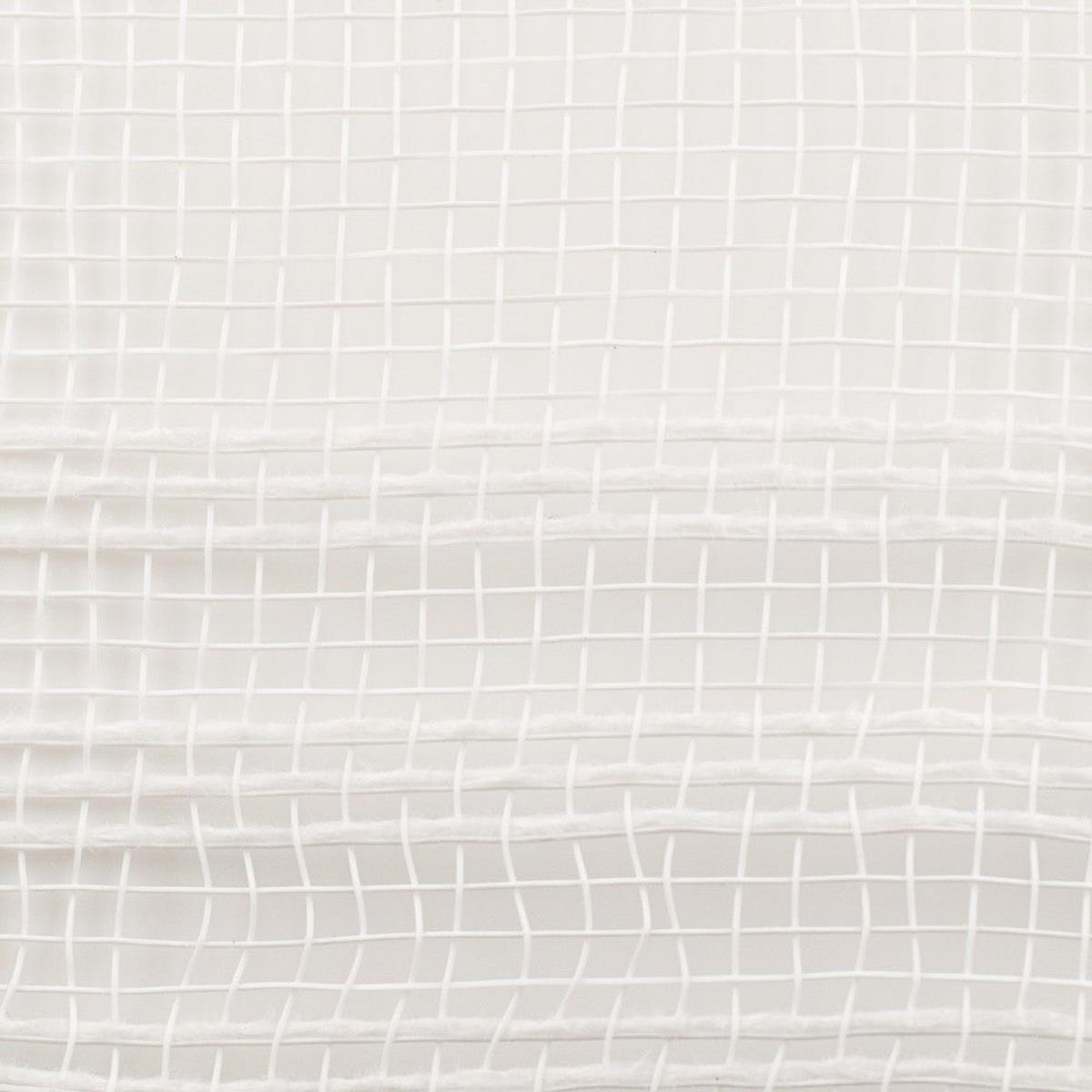 Shop For 10.5" Faux Jute Border Stripe Mesh Ribbon: White (10 Yards)