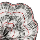 Shop For 10.5" Faux Jute Check Foil Mesh Ribbon: Black/Red (10 Yards)