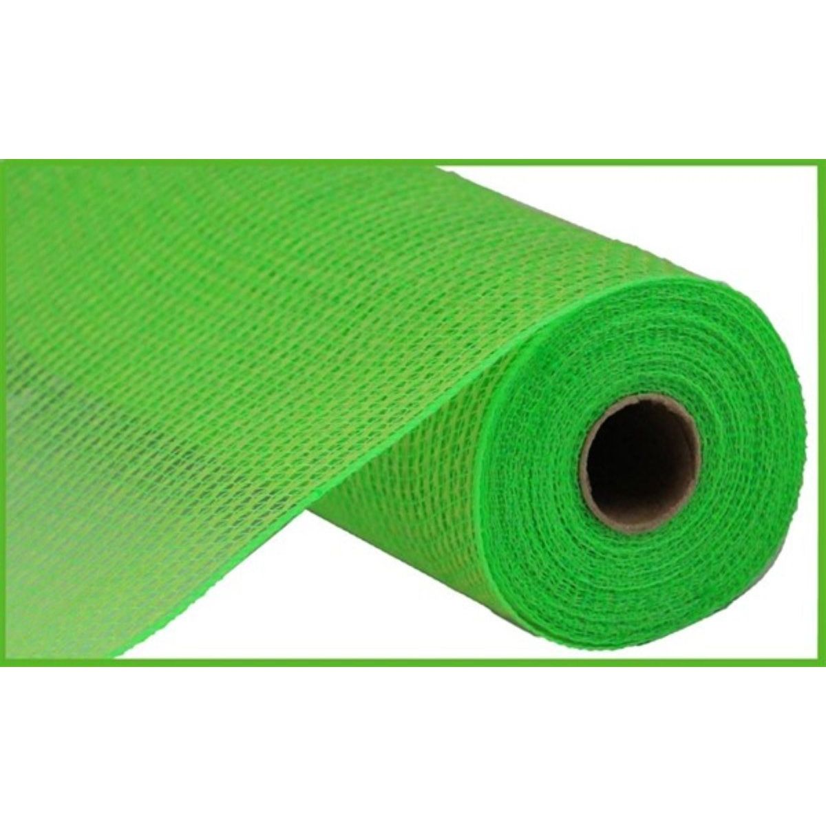 Shop For 10.5" Faux Jute Mesh Ribbon: Fresh Green (10 Yards) at Michelle's aDOORable Creations